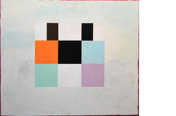 Michael Calver BREEZE 2014 20x24 ins Acrylic and chalk on canvas varnished